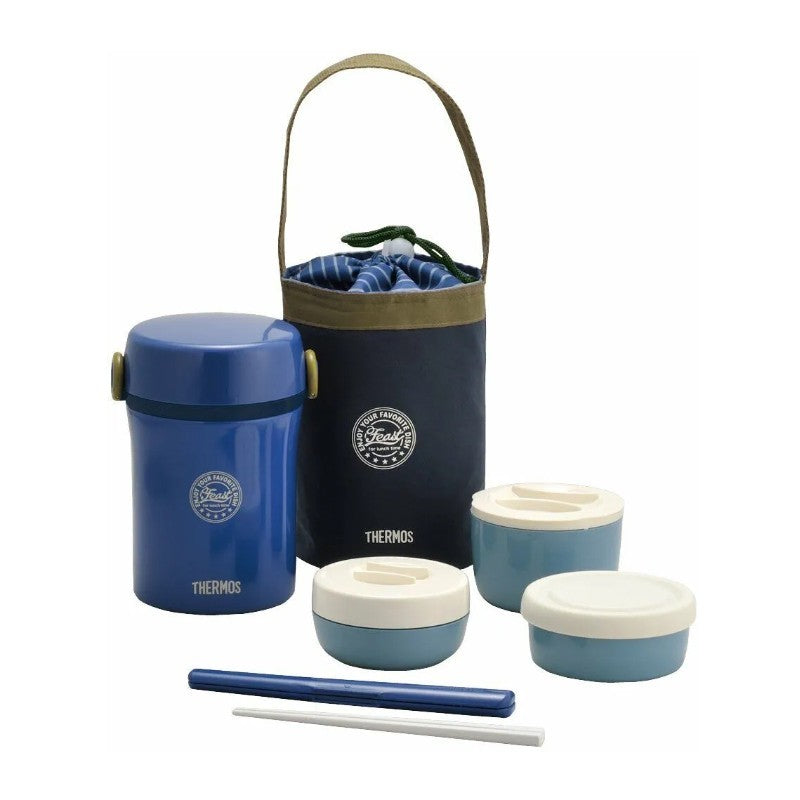 Thermos Stainless Steel Lunch Jar Approx. 0.6 Cups Navy