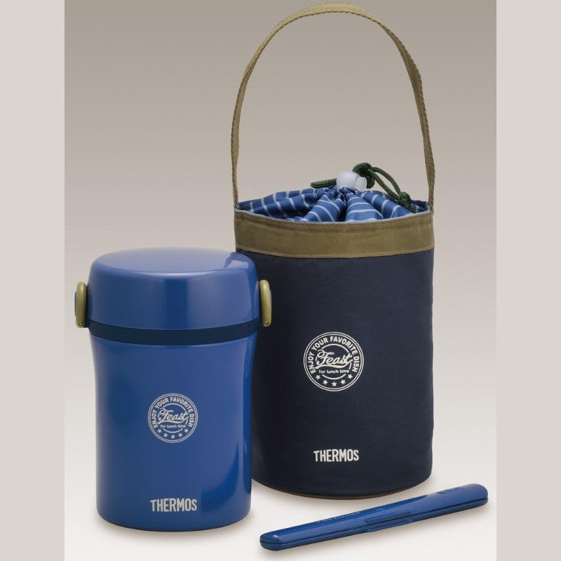 Thermos Stainless Steel Lunch Jar Approx. 0.6 Cups Navy