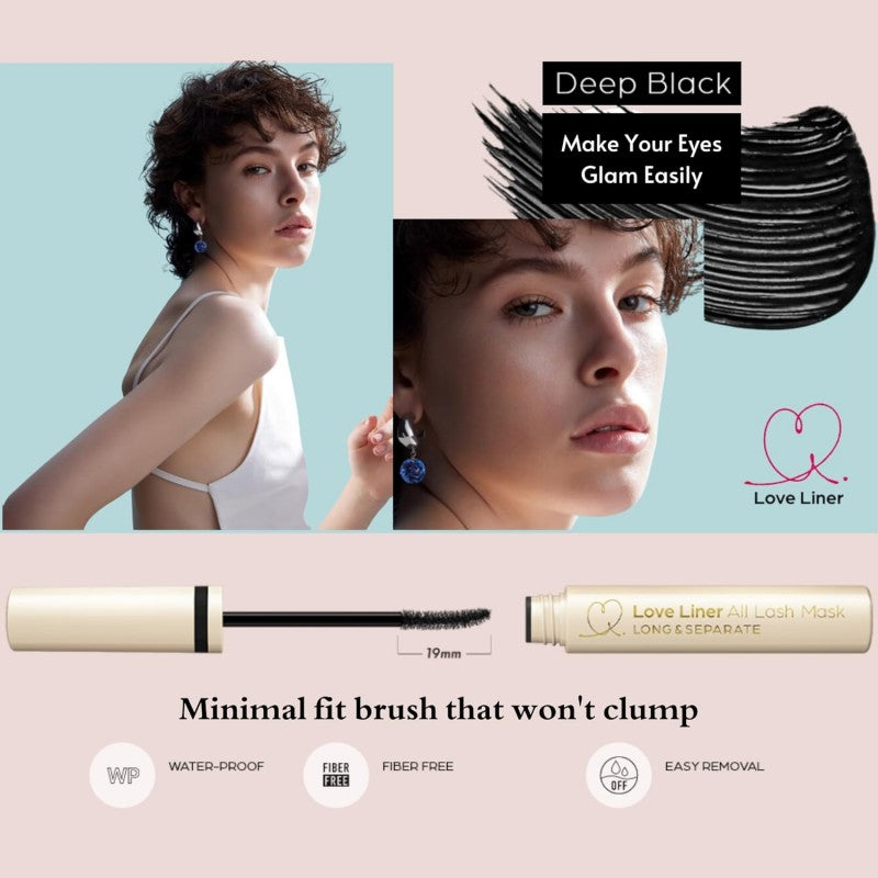 Love Liner随心所欲睫毛膏纤长自然黑色