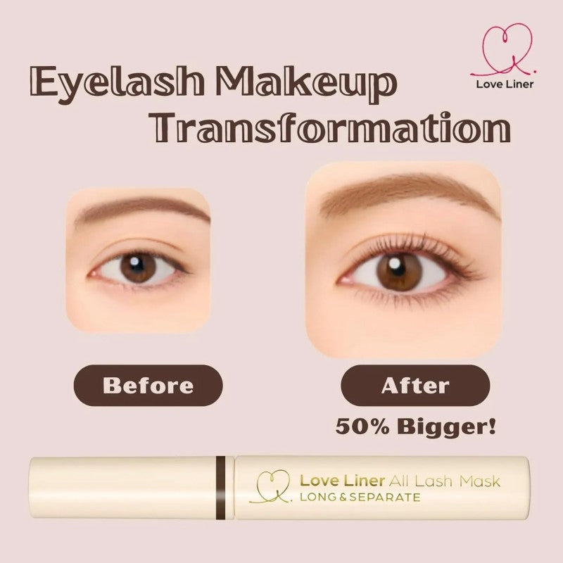 Love Liner All Lash Mask Long & Separating Mascara Brown Black