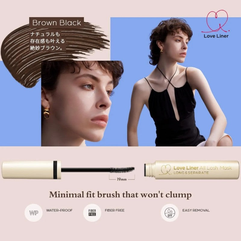 Love Liner All Lash Mask Long & Separating Mascara Brown Black