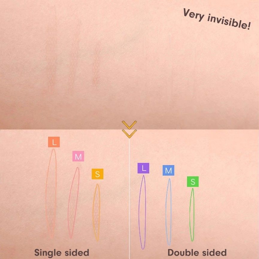 Motonozen Invisible Two-sided Eyelid Tape S 80pcs