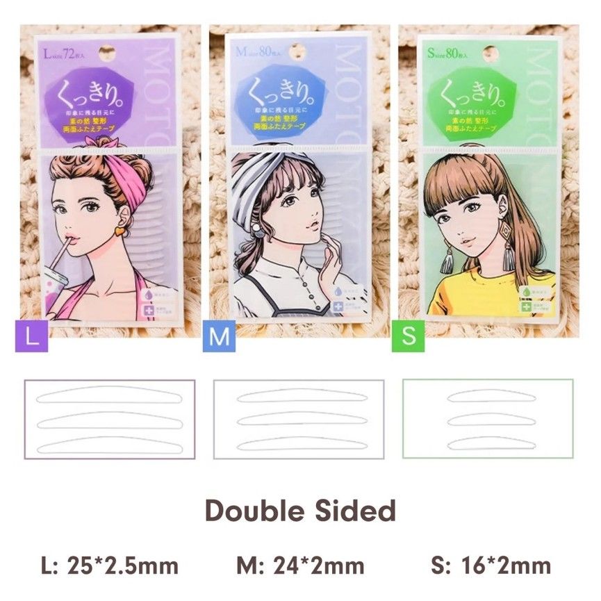 Motonozen Invisible Two-sided Eyelid Tape S 80pcs