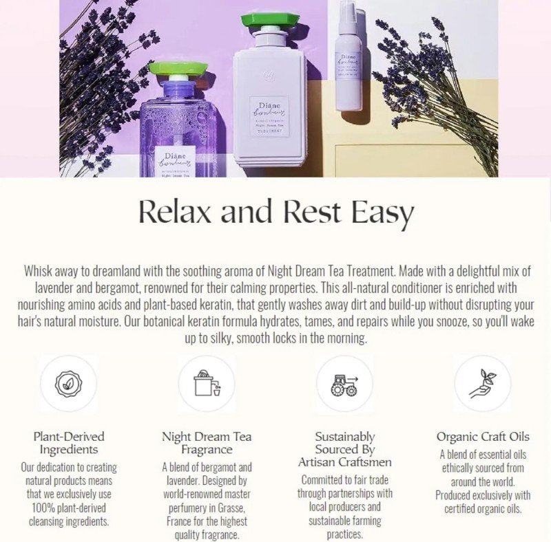 Diane Bonheur Moist & Repair Treatment Night Dream Tea 500ml