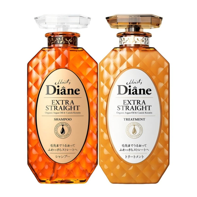 Moist Diane Extra Smooth Straight Shampoo & Treatment Set 450ml*2