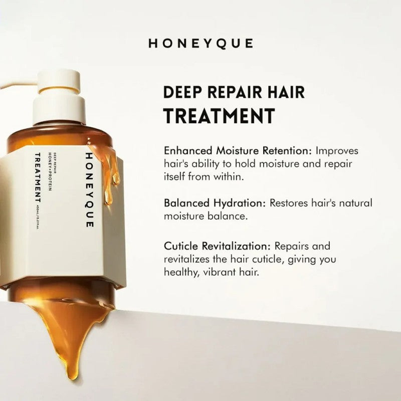 Honeyque Deep Repair HONEY+PROTEIN Treatment Most 450ml