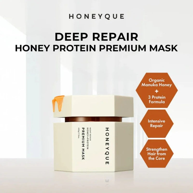 Honeyque Honey Night Repair Premium Intensive Hair Mask 220g