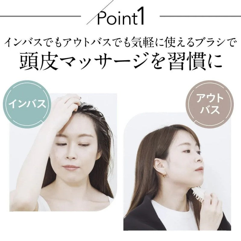 Etvos Relaxing Massage Brush Black Hard Material