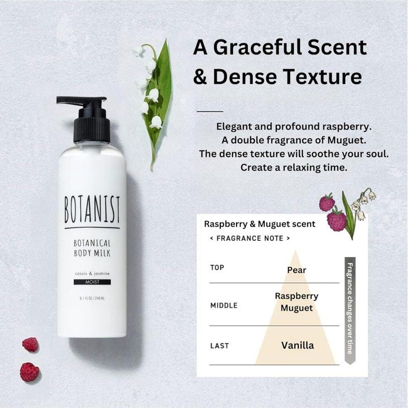 Botanist Botanical Moist Body Milk Cassis & Jasmine 240ml
