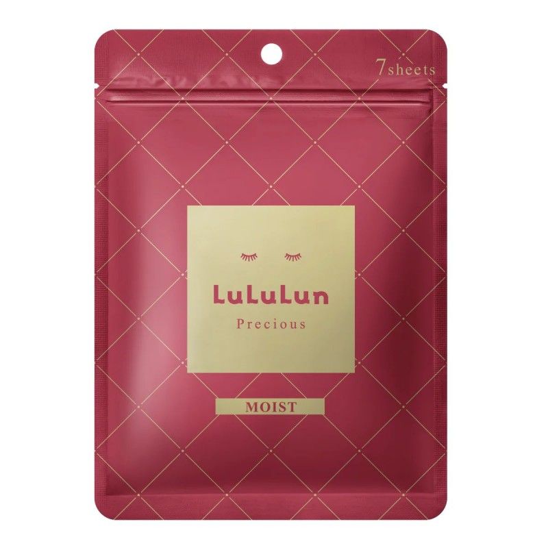 LuLululun Precious Aging Care Face Mask Moist Red 7pcs