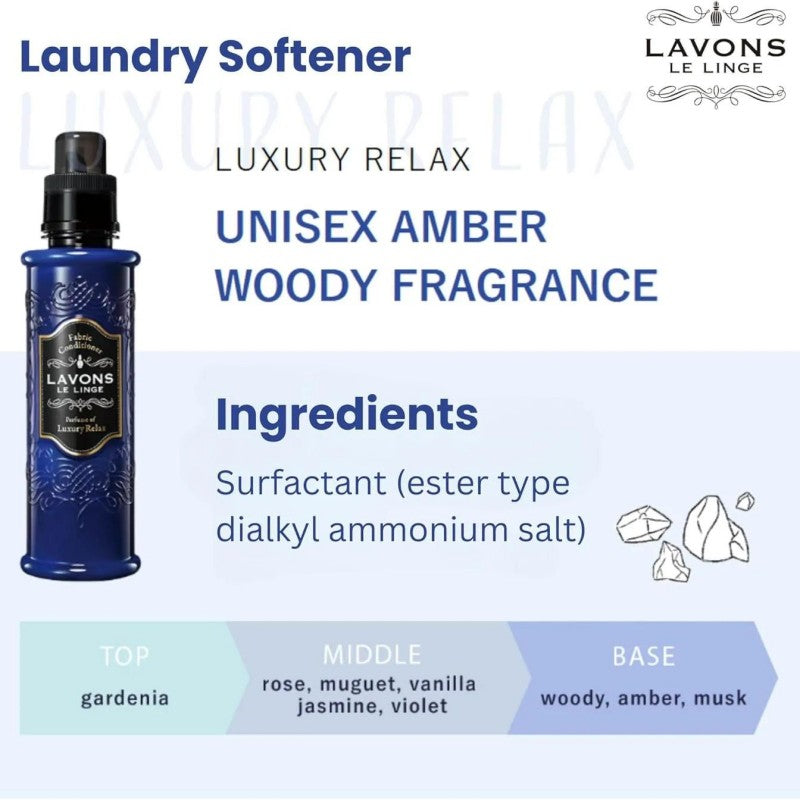 Lavons Fabric Conditioner Softener Luxury Relax 600ml