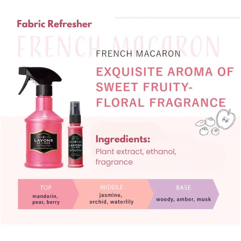 Lavons Fabric Freshener Spray French Macaron 370ml