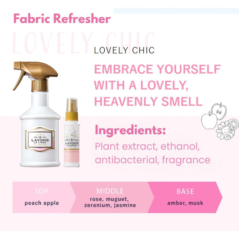 Lavons Fabric Freshener Spray Lovely Chic 370ml