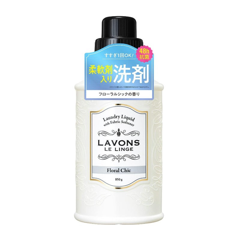 Lavons Laundry Liquid With Fabric Softener Floral Chic 850g