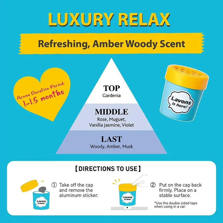 Lavons Car Fragrance Gel Luxury Relax 110g