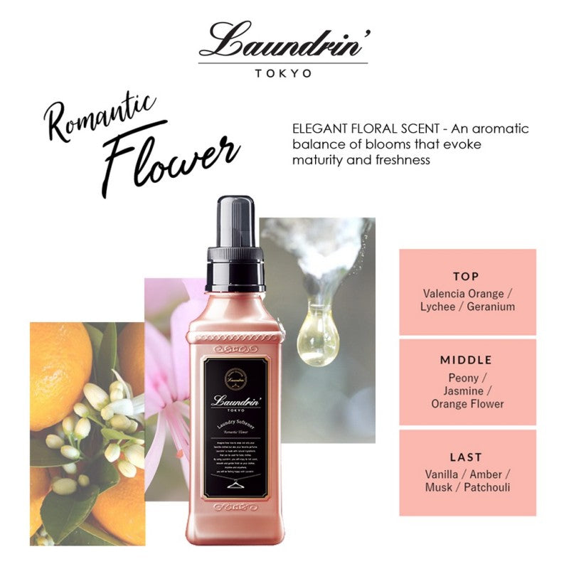 Laundrin Fabric Softener Romantic Flower 600ml