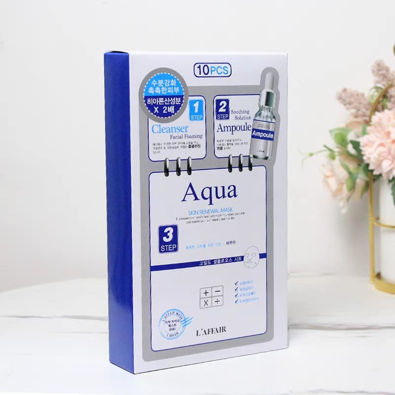 L'Affair Aqua Skin Renewal 3-Step Mask 10pcs