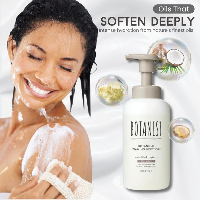 Botanist Botanical Foaming Body Soap Deep Moist Water Lily & Raspberry 450ml