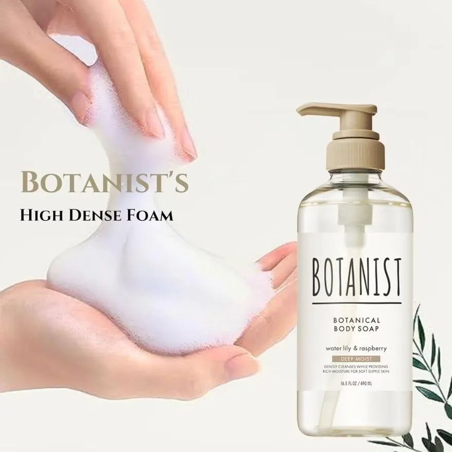 Botanist Botanical Deep Moist Body Soap Water Lily & Rasberry 490ml