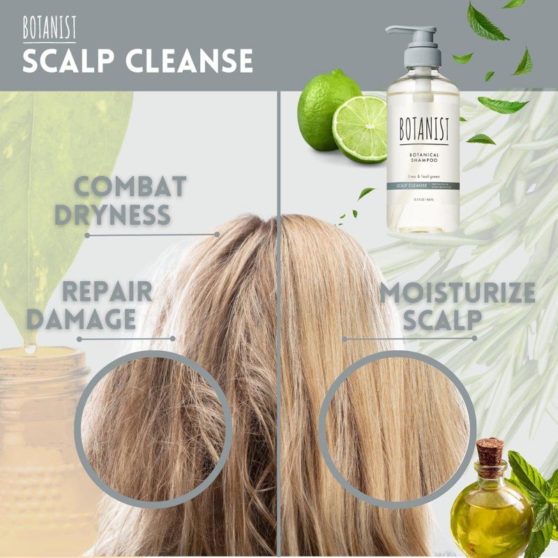Botanist Botanical Shampoo Scalp Cleanse Lime & Leaf Green 460ml