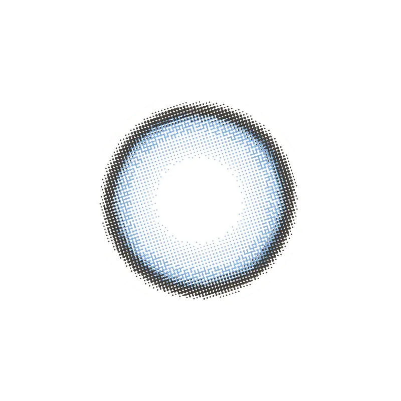 Fomomy 1-Day Color Contact Lens Light Aqua -4.00 20pcs