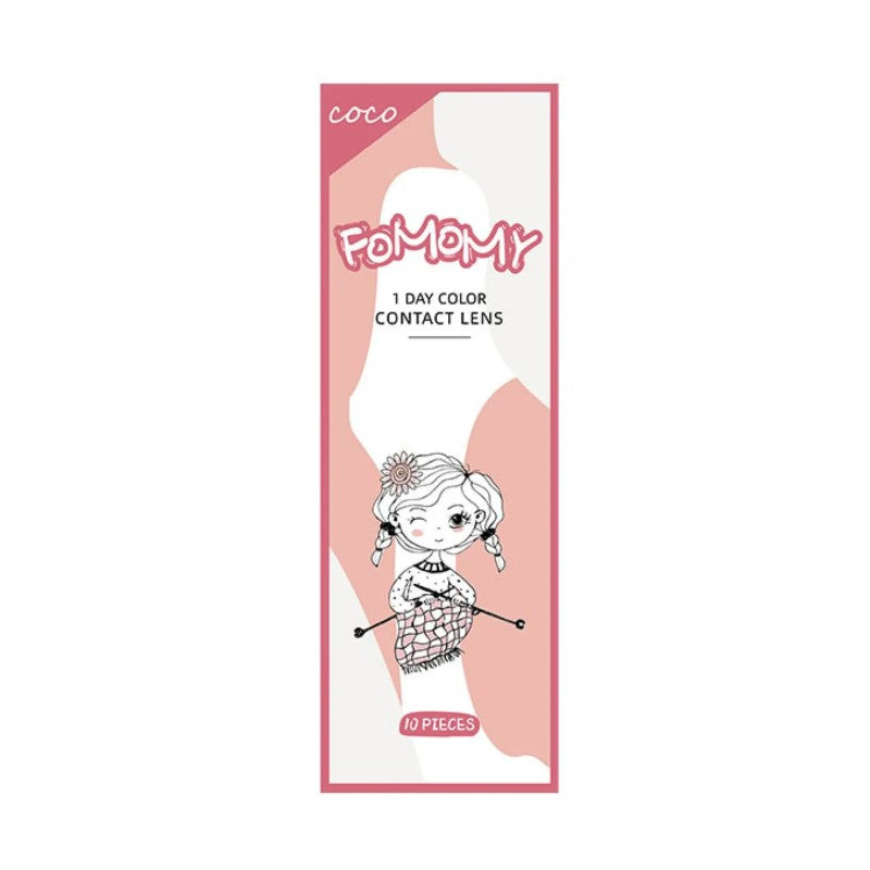 Fomomy 1-Day Color Contact Lens #Coco Amber -1.50 10pcs