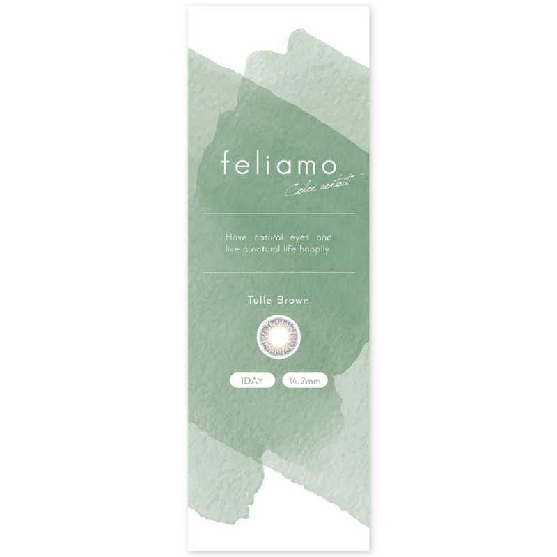 Feliamo 1-Day Color Contact Lenses Tulle Brown -5.00 10pcs