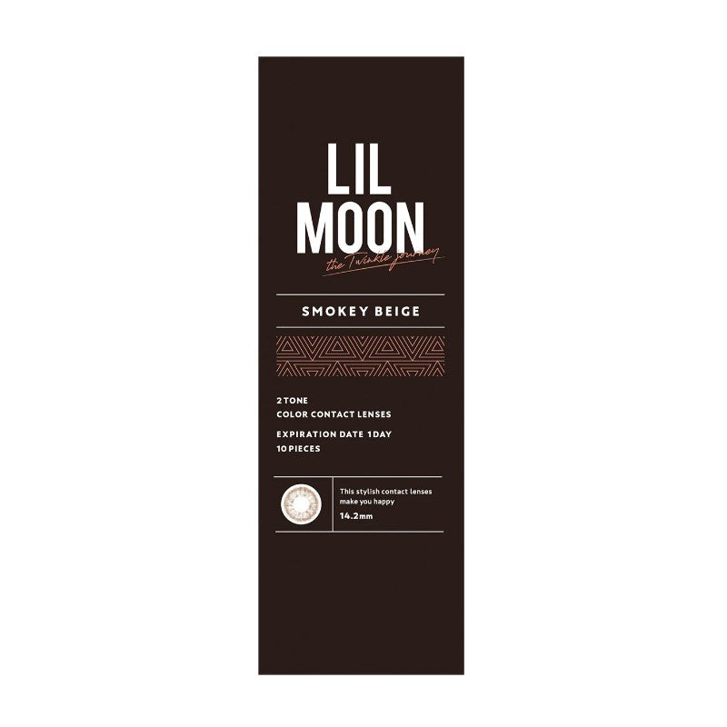LIL Moon 1-Day Colored Contact Lenses Smokey Beige ±000 10pcs