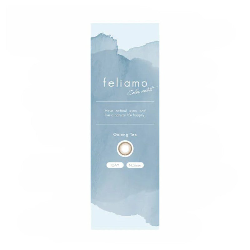 Feliamo 1-Day Colored Contact Lens Oolong Tea ±000 10pcs
