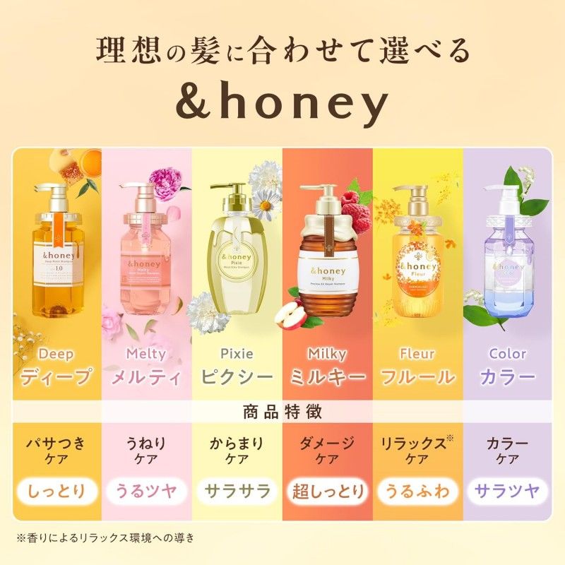 &Honey Pixie Moist Silky Shampoo & Hair Treatment Winnie the Pooh 440ml*2