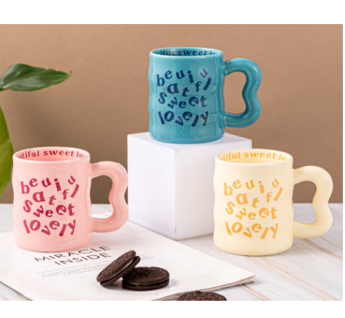 大耳朵马克杯400ml(多色)