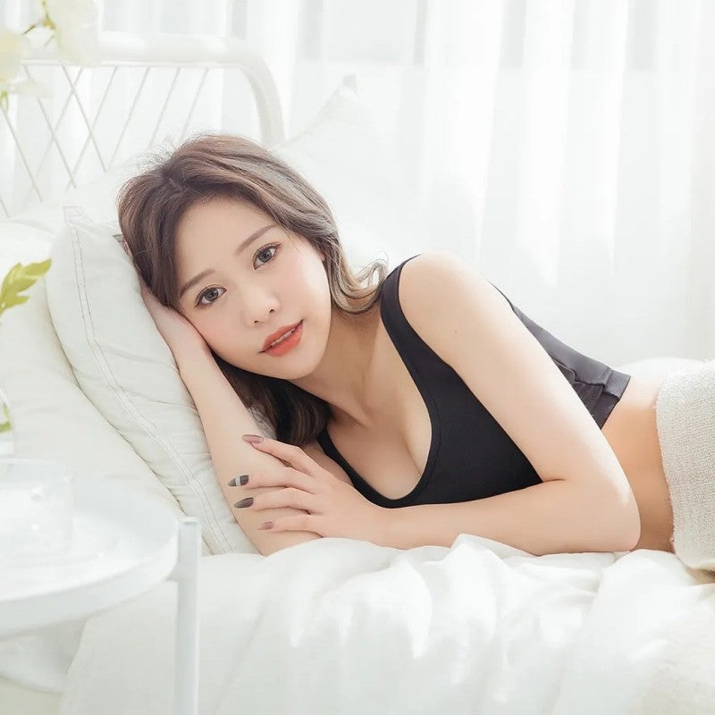 E-Heart Thick Strap Black Beauty Bra Black S 1pcs