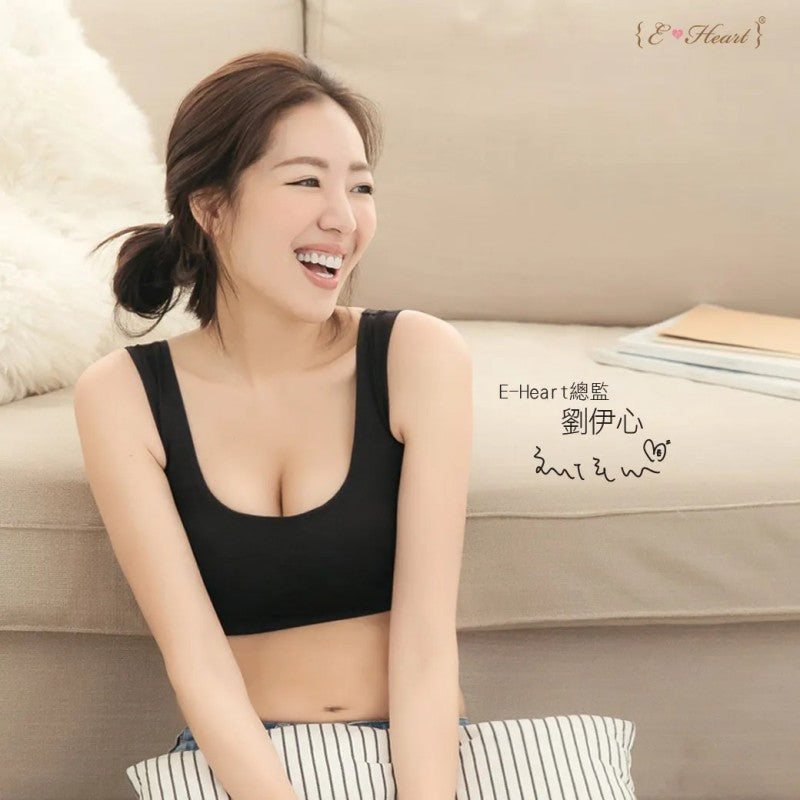 E-Heart Thick Strap Black Beauty Bra Black S 1pcs