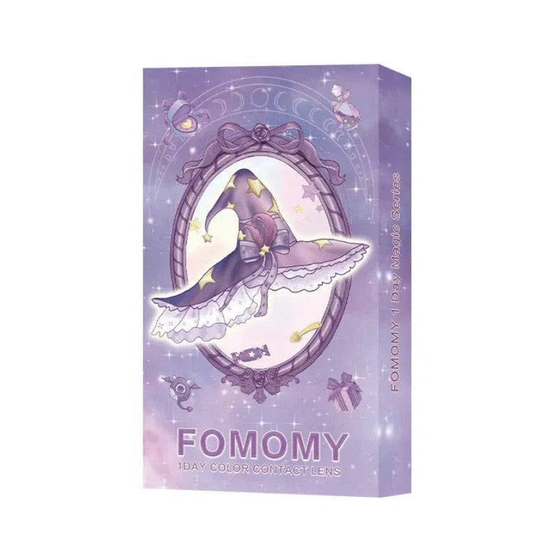 Fomomy 1-Day Color Contact Lens Magic Black -4.00 10pcs