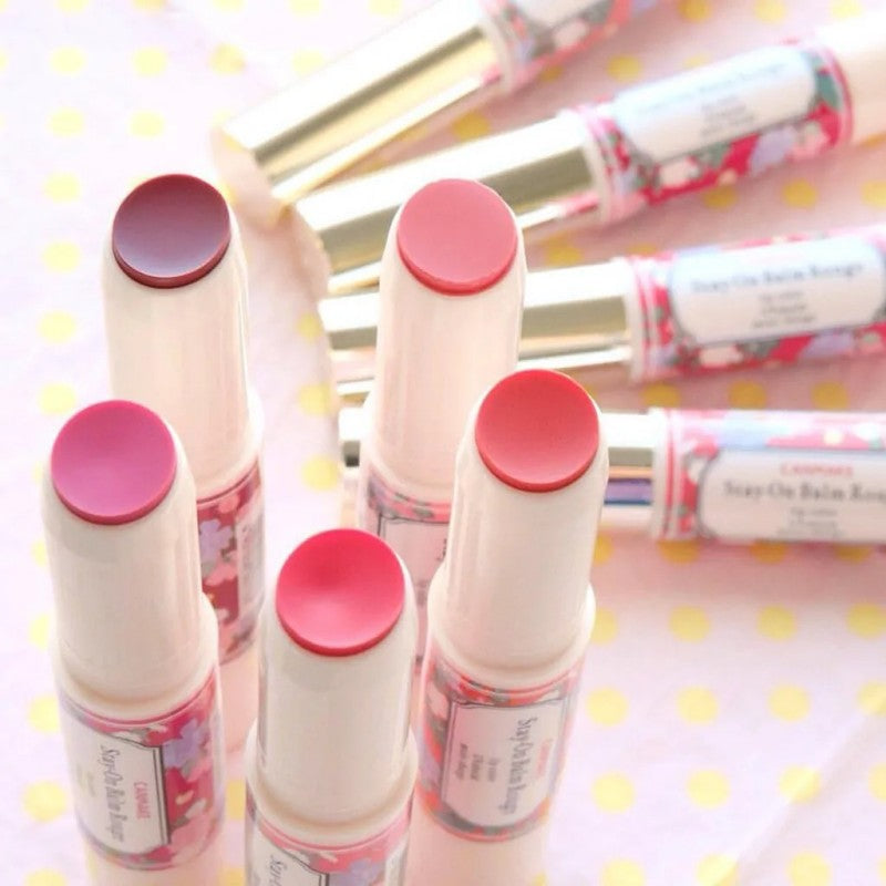 Canmake Stay-On Balm Rouge #02 Smiley Gerbera