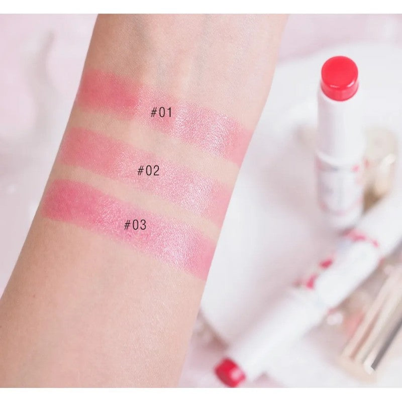 Canmake Stay-On Balm Rouge #02 Smiley Gerbera