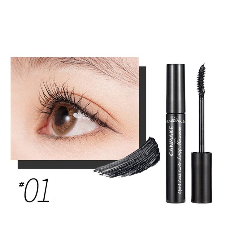 Canmake Quick Lash Curler Long Mascara #01 Black