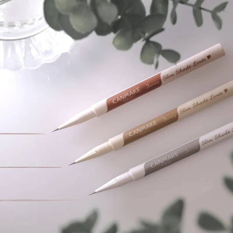 Canmake 3-way Slim Shade Eyeliner #01 Nature Brown