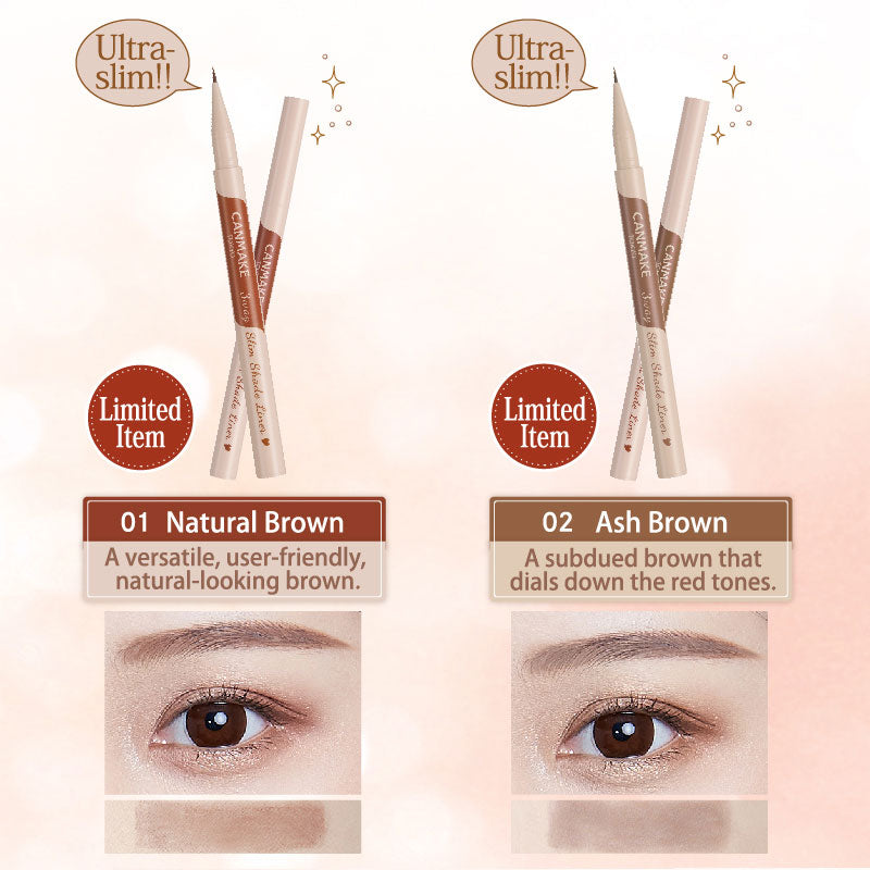 Canmake 3-way Slim Shade Eyeliner #01 Nature Brown
