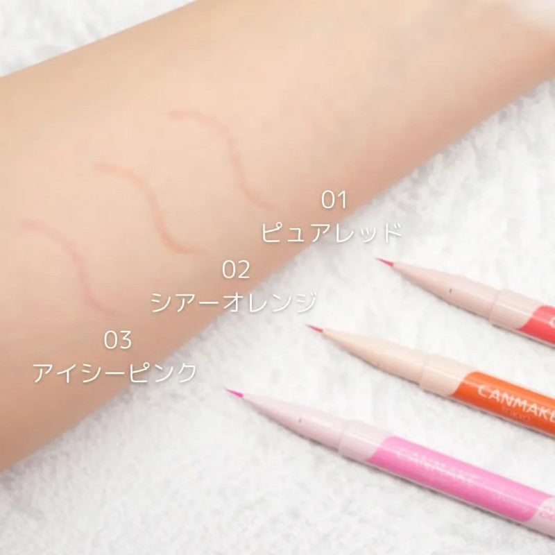 Canmake 3-way Slim Eye Rouge Liner #01 Pure Red