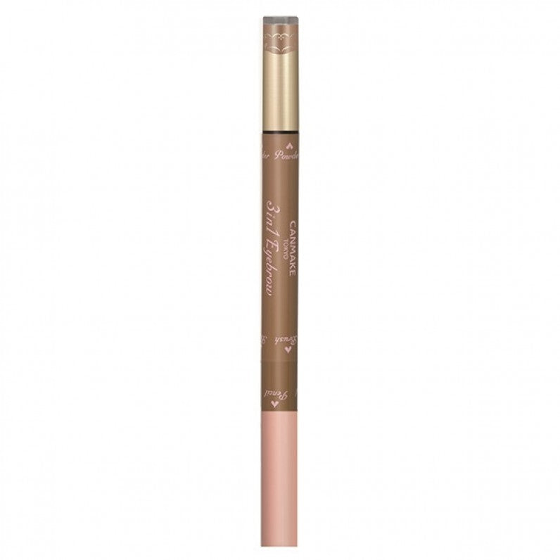 Canmake 3 in 1 Eyebrow Pencil #01 Natural Brown