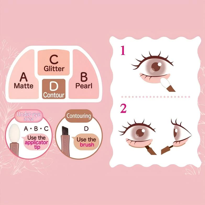 Canmake Plumpuku Coordinate Eyes Palette #06 Cherry Plump