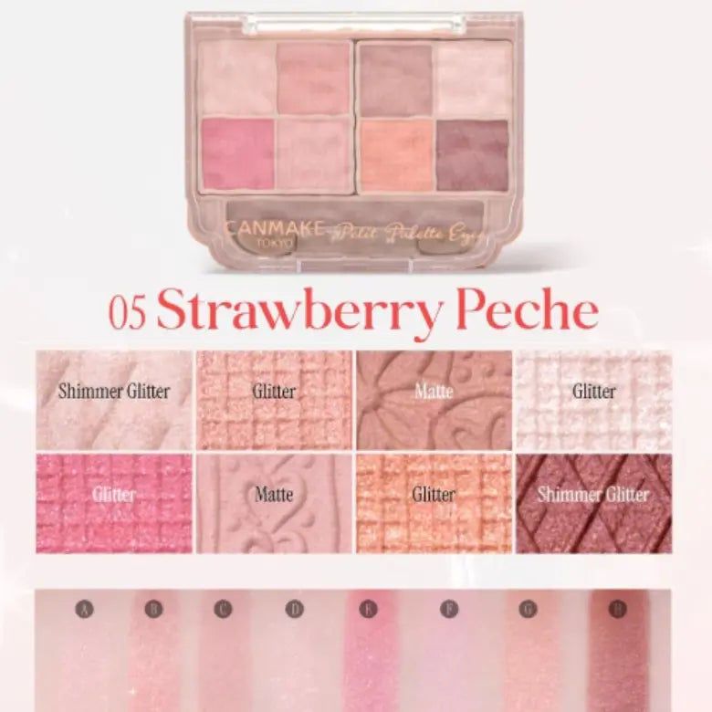 Canmake Petit Palette Eyes #05 Strawberry Peach
