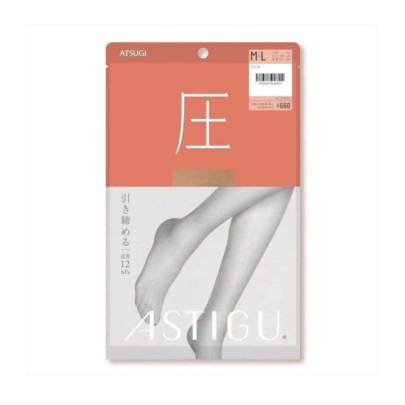 Atsugi Astigu Pressure Stockings AP6002 M-L Nude Beige
