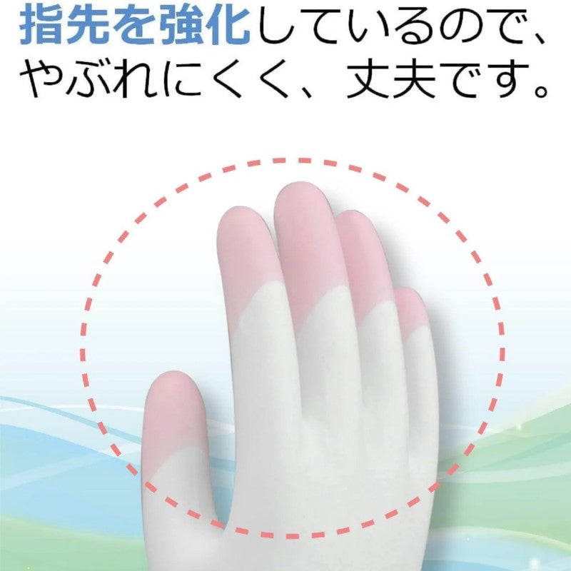 S.T. Antiviral Finger-Tipped Vinyl Gloves L Green