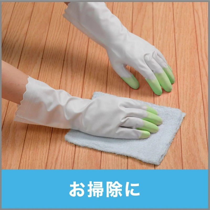 S.T. Antiviral Finger-Tipped Vinyl Gloves L Green