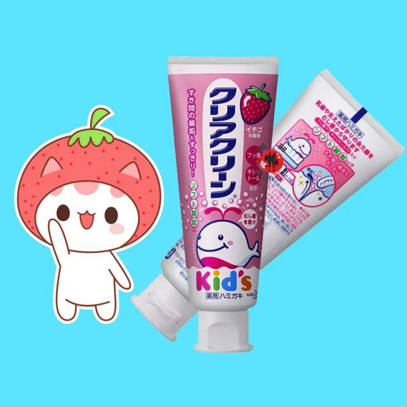 Kao Clear Clean Kids Toothpaste Strawberry 70G