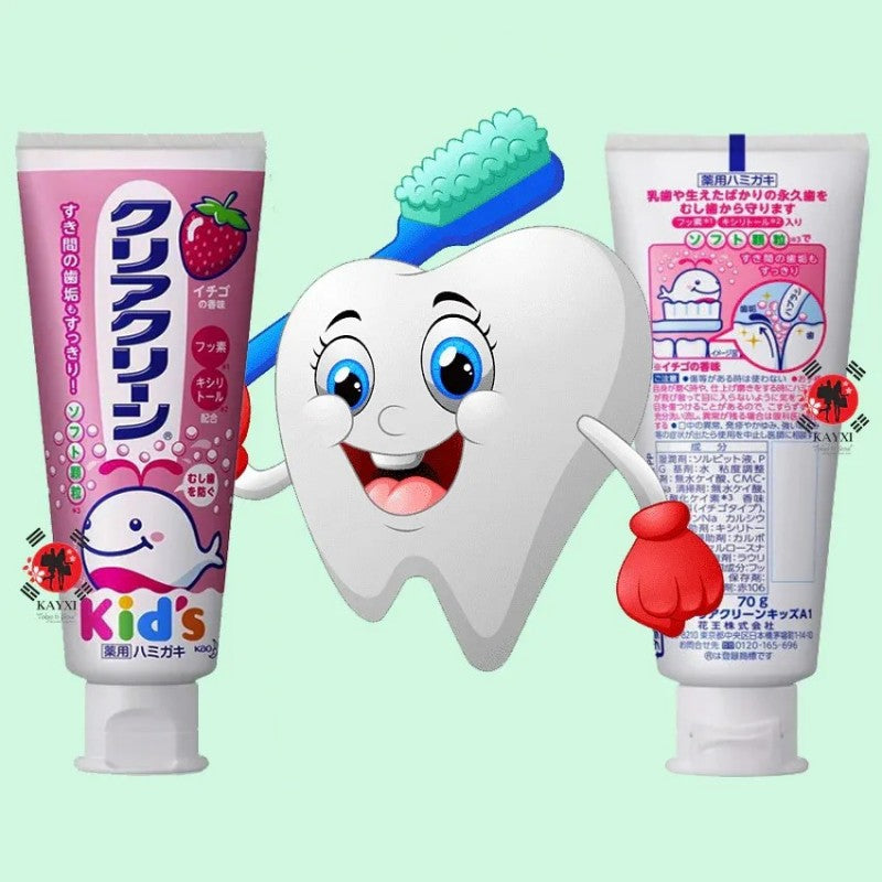 Kao Clear Clean Kids Toothpaste Strawberry 70G