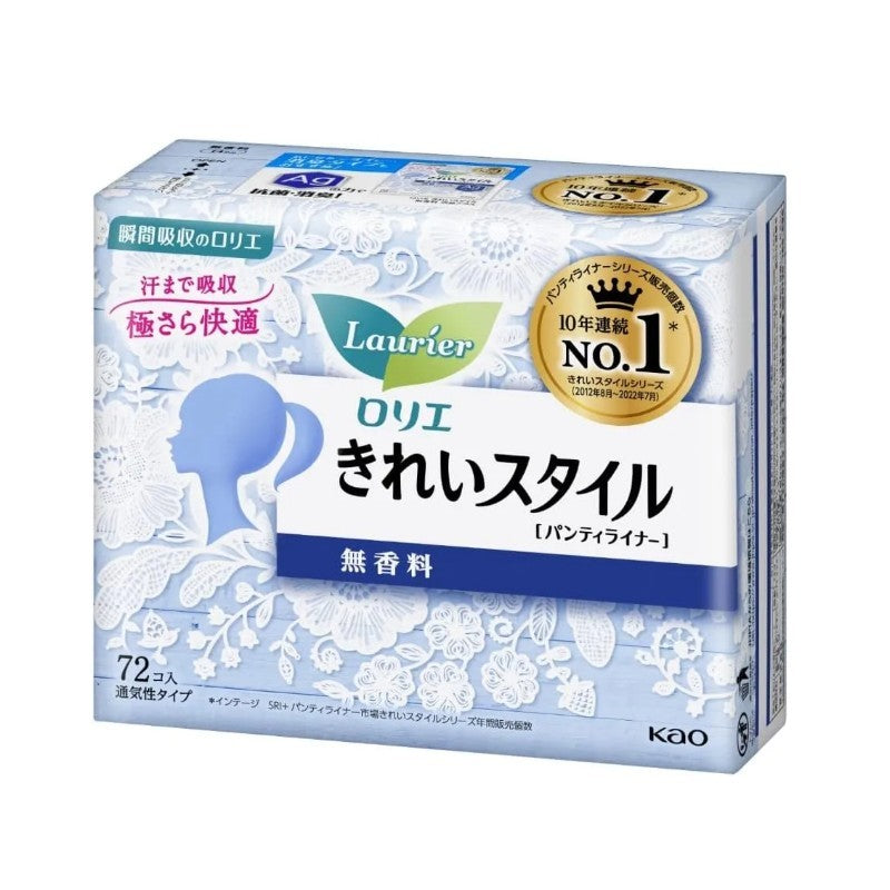 Kao Laurier Panty Liners Fragrance Free 14cm 72pcs