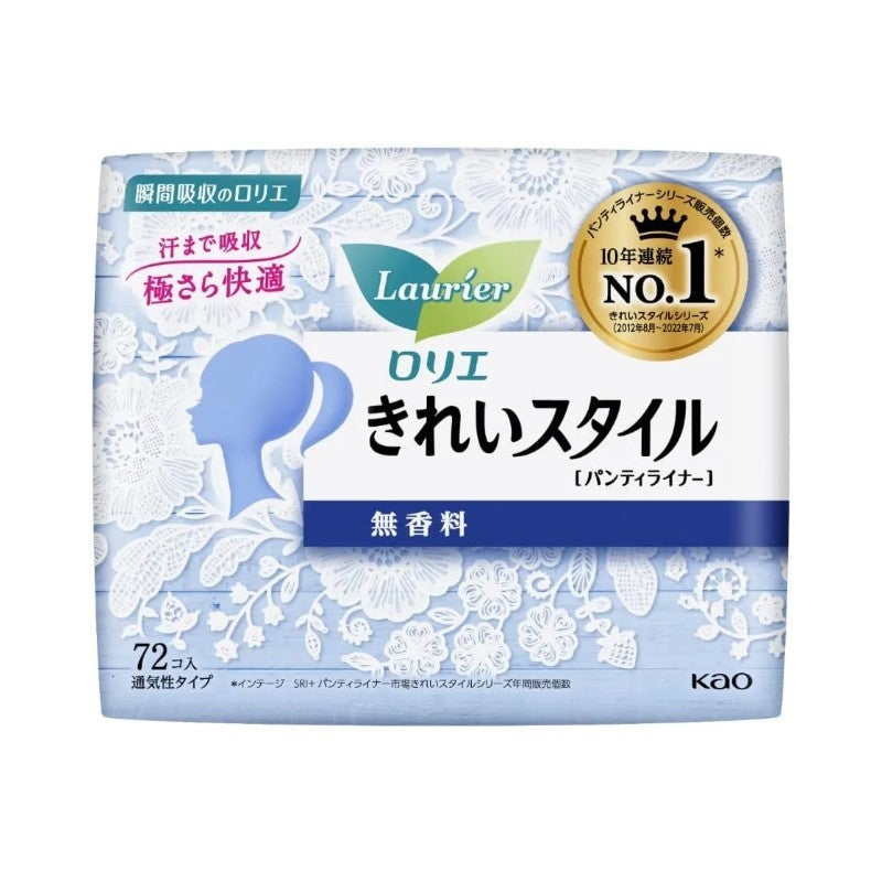 Kao Laurier Panty Liners Fragrance Free 14cm 72pcs